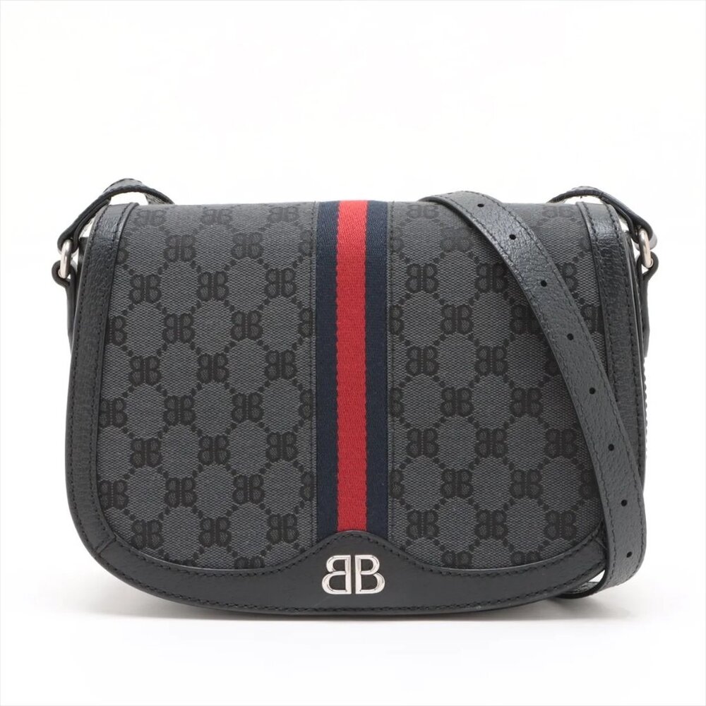 👜 Gucci x Balenciaga The Hacker Project Shoulder Bag Black 680121